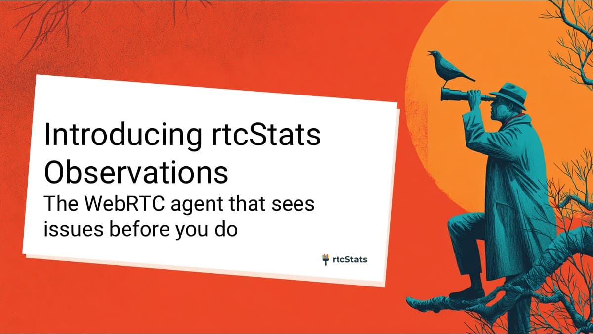 rtcStats Observations: proactive WebRTC issue detection for faster debugging